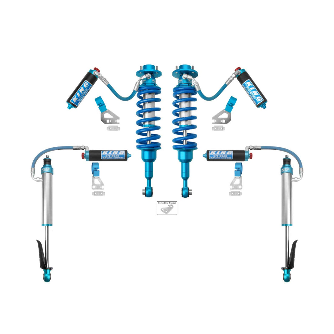 King Shocks 2.5 Performance Adjustable Shocks Set - 2024-2026 Toyota Tacoma 4WD