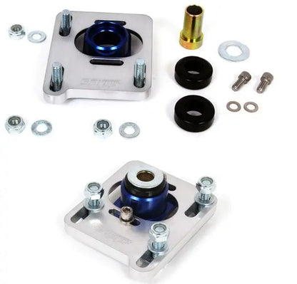 BBK 94-04 Mustang Caster Camber Plate Kit - Silver Anodized Finish