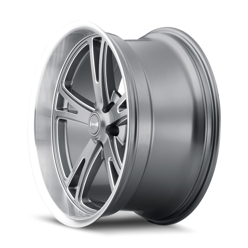 Ridler Wheels 606 Gloss Grey Machined | 18x8" +0mm | 5x127mm Wheel