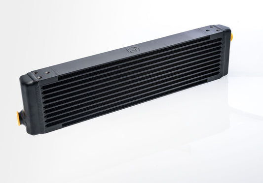 CSF UNIVERSAL Signal-Pass Oil Cooler w/Direct Fitment | PORSCHE 911 center front oil cooler (RSR Style) - M22 x 1.5 connections - 24L x 5.75H x 2.16W