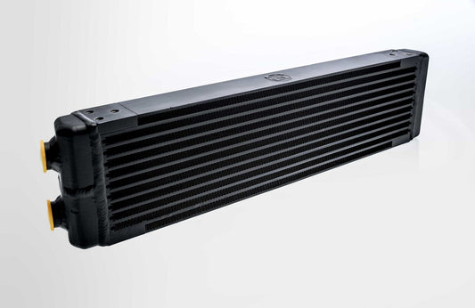 CSF UNIVERSAL Dual-Pass Oil Cooler w/Direct Fitment | PORSCHE 911 center front oil cooler (RS Style) - M22 x 1.5 connections - 24L x 5.75H x 2.16W