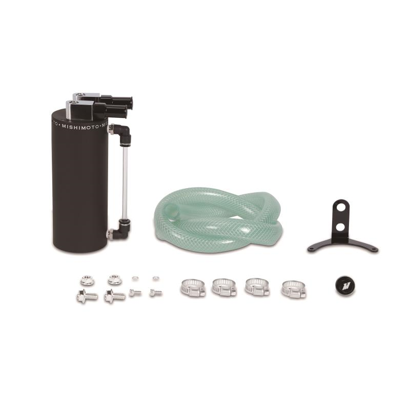 Mishimoto Small Aluminum Oil Catch Can - Wrinkle Red-WheelFlip
