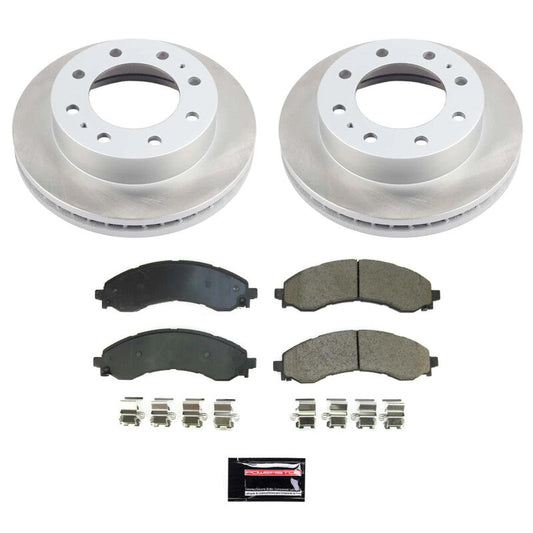 PowerStop 21-22 GMC Savana 3500 Front Semi-Coated Rotor Kit (SC8746)