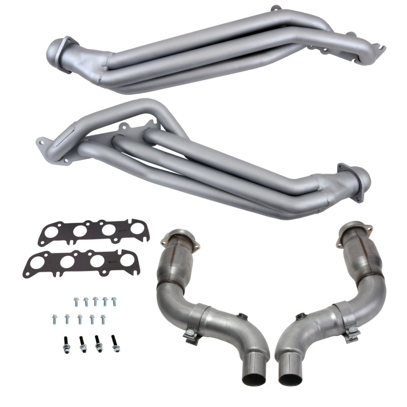 BBK 1-7/8in Long Tube Headers w/High Flow Cats | Ford Mustang 15-23 (18563)