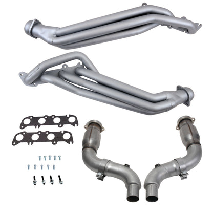 BBK 1-7/8in Long Tube Headers w/High Flow Cats | Ford Mustang 15-23 (18563)