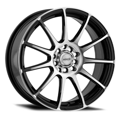 (set of 4) Konig Maxxim Champ Machined Face / Gloss Black | 16x7" +40mm | 10x100/114.3mm Wheel