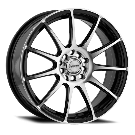 Konig Maxxim Champ Machined Face / Gloss Black | 16x7" +40mm | 10x108/114.3mm Wheel