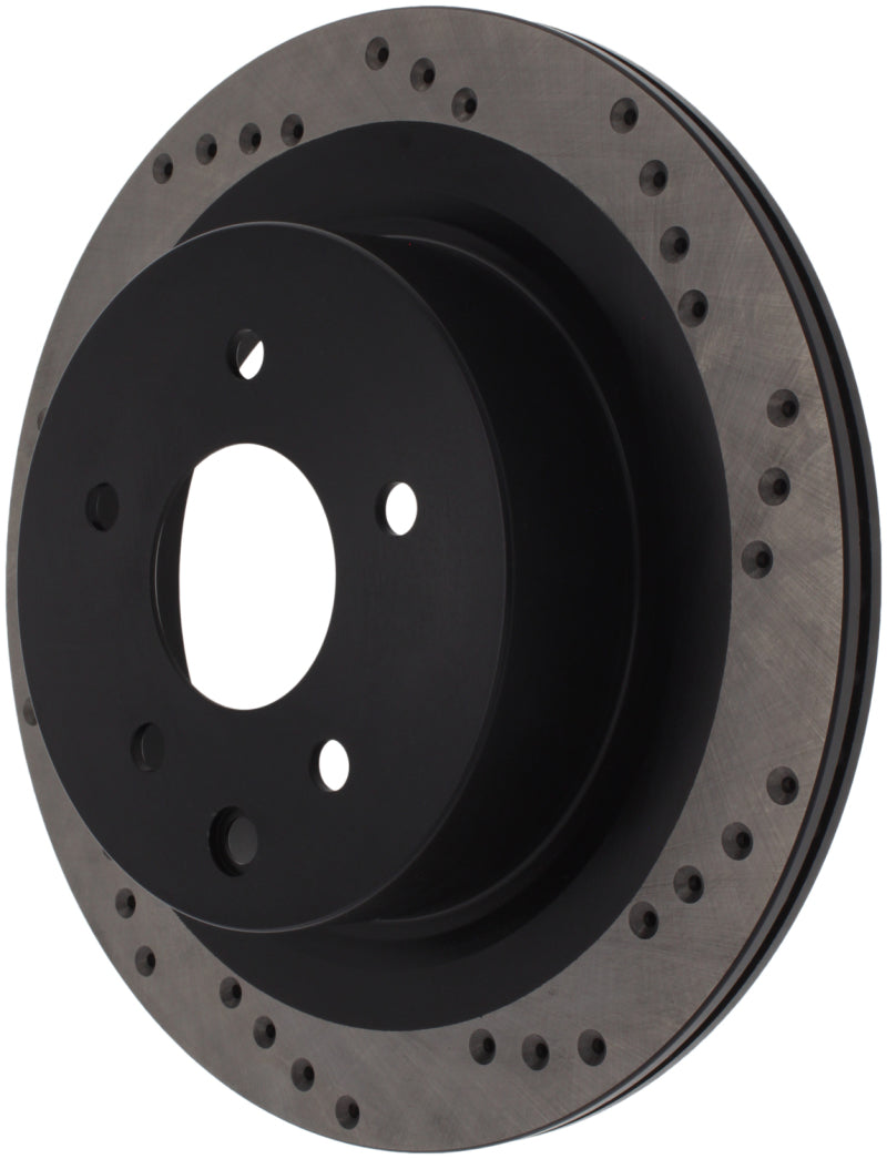 Stoptech 128.42088R Sport Cross-Drilled Disc Brake Rotors For Nissan Maxima