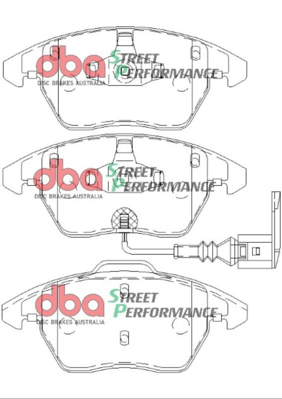 DBA SP Performance Front Brake Pads | Volkswagen GTI (06-13) MkV/MkVI (DB1849SP)