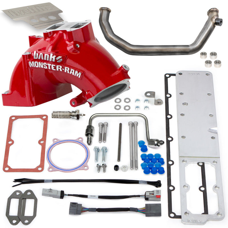 Banks Power 42806-R Monster-Ram Intake System w/Fuel Line Red For Ram 07.5-12