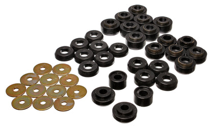 Energy Suspension 3.4136G Body Mount Set - Black For 1991-1996 Chevy Caprice