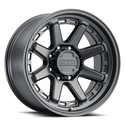 Raceline 947 Scout Satin Black | 17x8.5" +0mm | 5x127mm Wheel