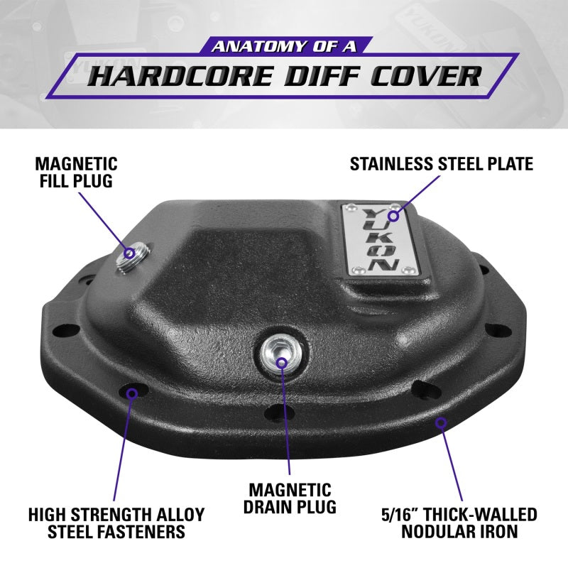 Yukon Gear YHCC-GM8.5-S Rear Nodular Iron Cover for 8.5" GM 5/16" Cover Bolts