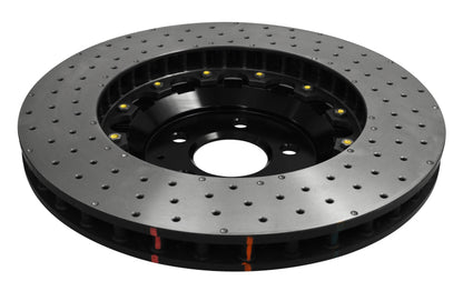 DBA 380mm Front 5000 Series Drilled Rotor w/ Black Hat | Ford Mustang GT (15-20) (DBA52166BLKXD)