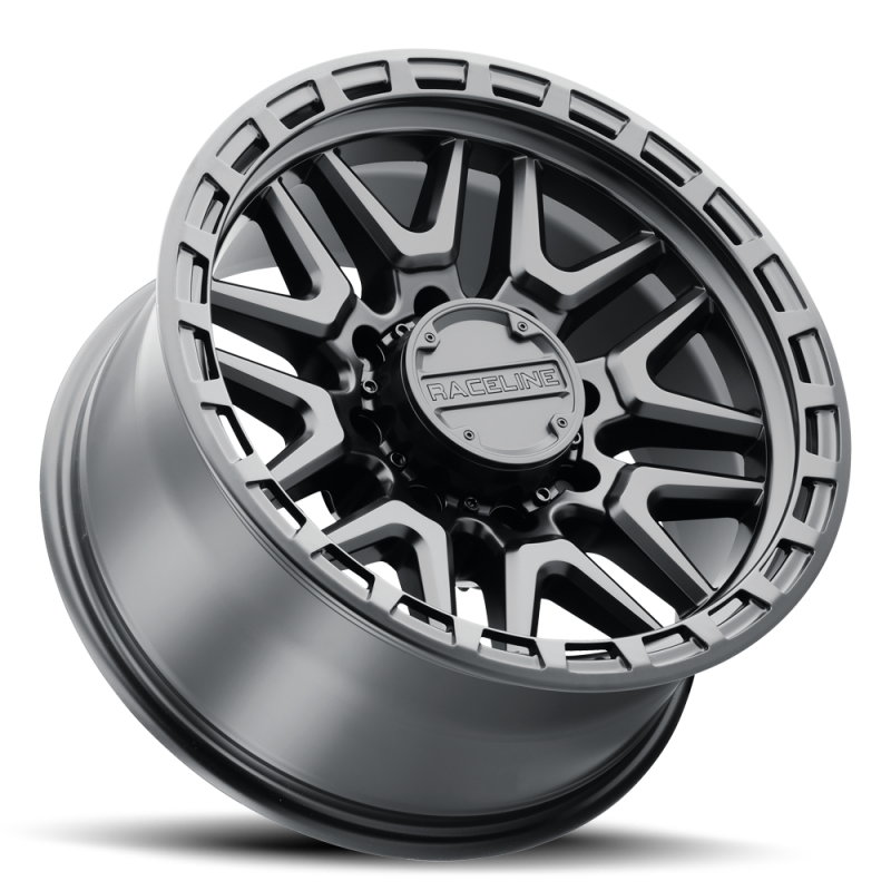 Raceline 953 Krank Satin Black | 17x8.5" +18mm | 6x139.7mm Wheel