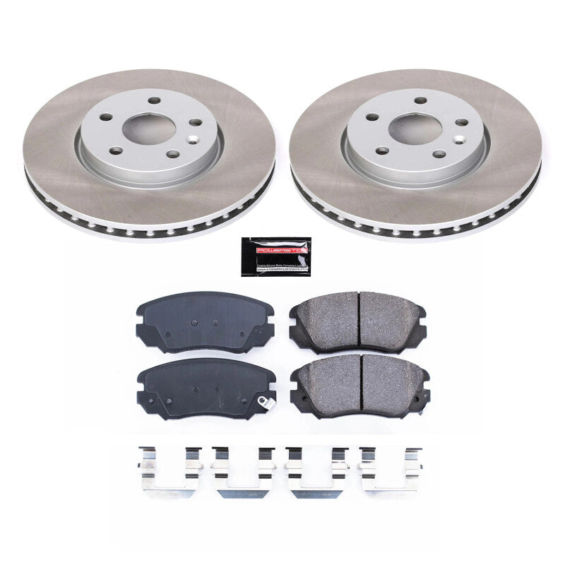 PowerStop 10-11 Saab 9-5 Front Semi-Coated Rotor Kit (SC5334)