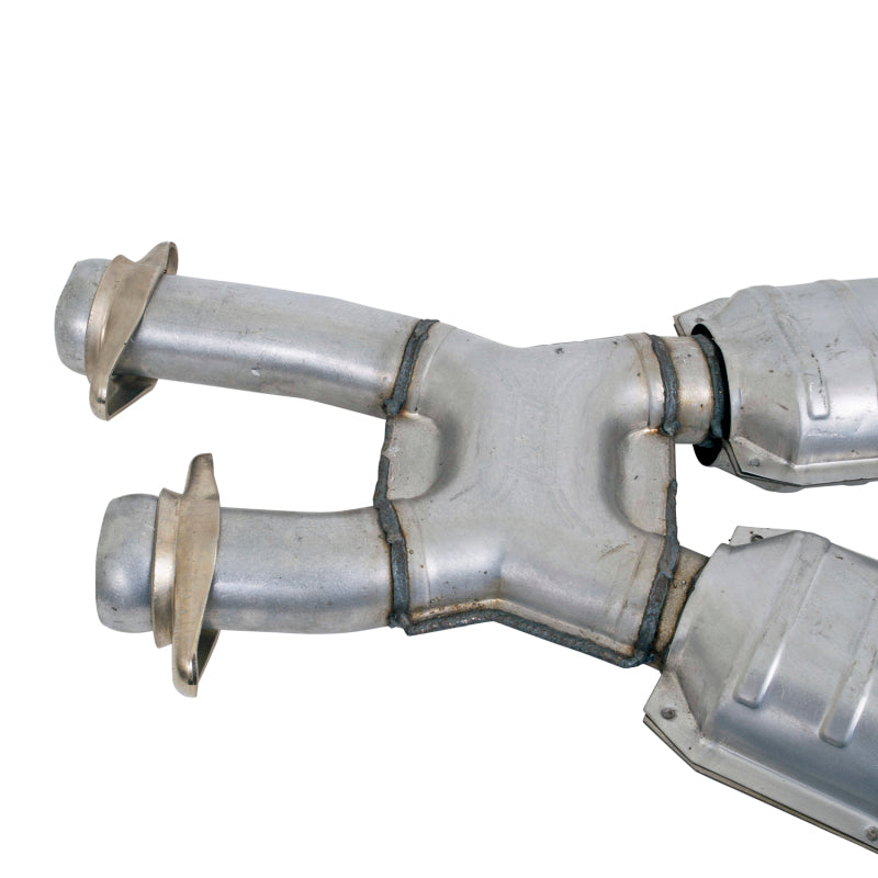 BBK High Flow X Pipe w/ Catalytic Converters | Mustang 5.0 (79-93) (1662)