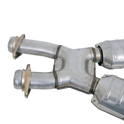 BBK High Flow X Pipe w/ Catalytic Converters | Mustang 5.0 (79-93) (1662)