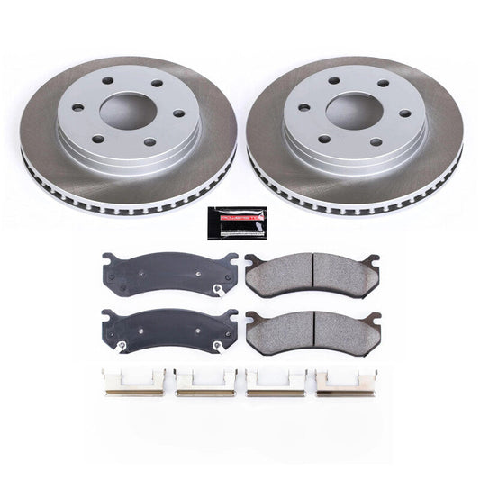 PowerStop 00-06 GMC Yukon XL 1500 Front Semi-Coated Rotor Kit (SC2009)