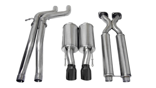 CORSA Sport / 2.5 in Cat-Back 4.0 in Single Tips | 2006-2010 Grand Cherokee SRT-8 6.1L (14451)