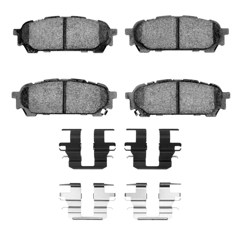 R1 Concepts Euro Ceramic Rear Brake Pads & Hardware | Impreza/Legacy/Outback (92-15) (2600-1004-01)