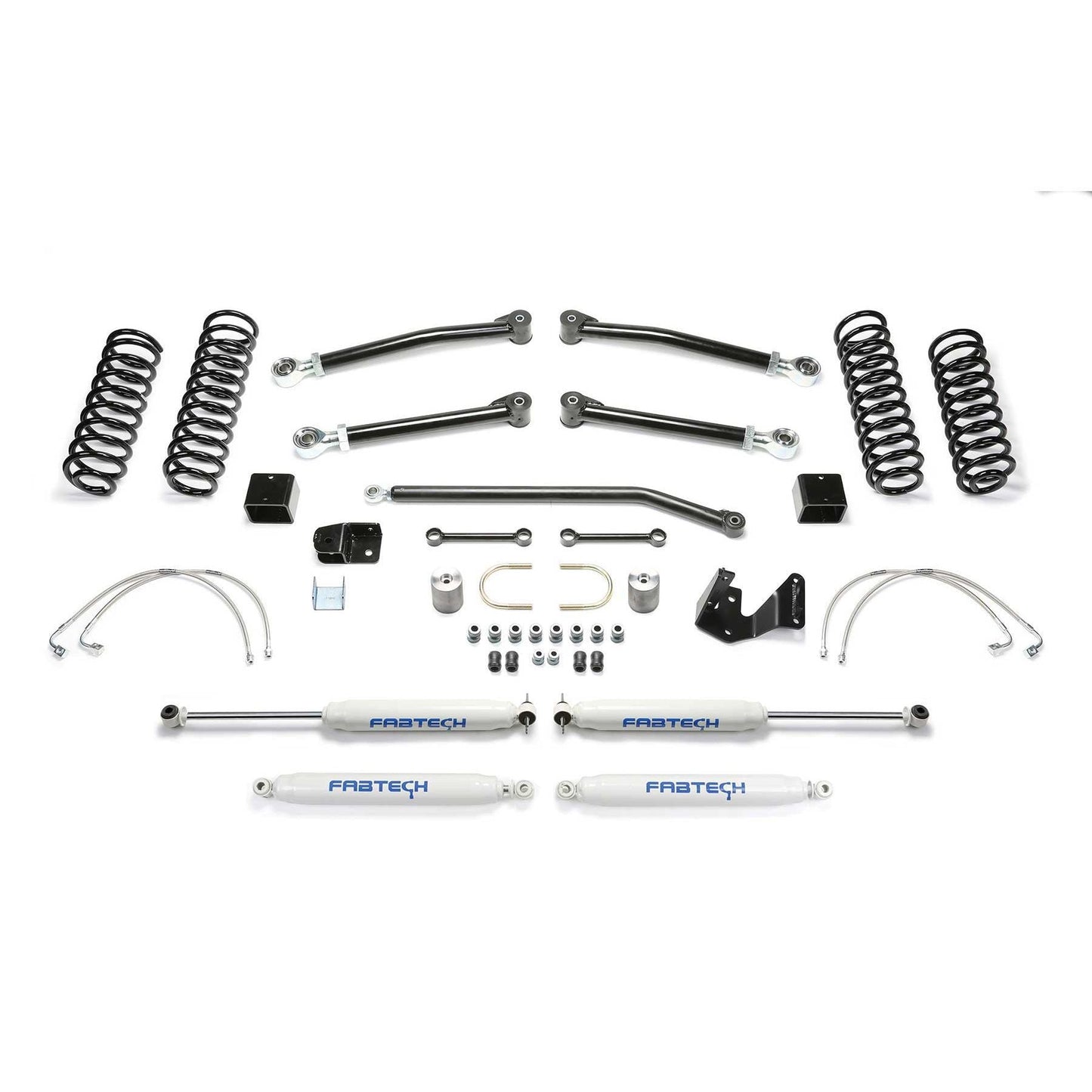 Fabtech 3" Trail II Suspension Lift w/ Performance Shocks | Jeep JK 4-Door (07-18) (K4052)