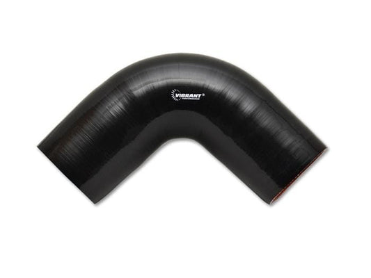 Vibrant 4 Ply Reinforced Silicone 90 Degree Elbow - 3.5"