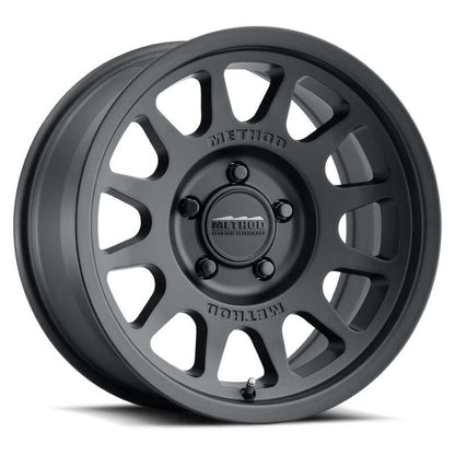 (set of 4) Method MR703 Matte Black | 16x6.5" +90mm | 6x180mm Wheel