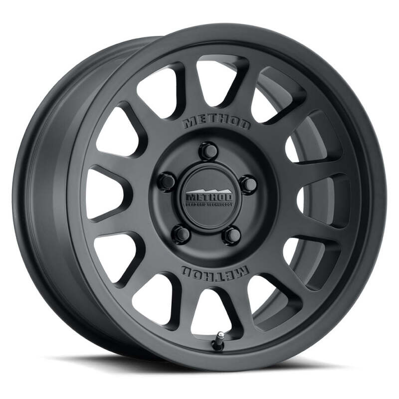 (set of 4) Method MR703 Matte Black | 17x9" -12mm | 5x5in Wheel