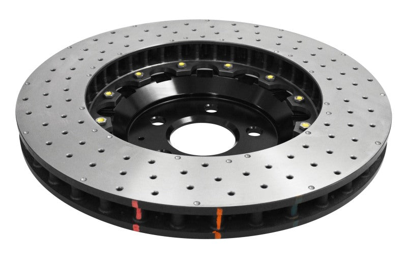 DBA 380mm Front 5000 Series Drilled Rotor w/ Black Hat | Ford Mustang GT (15-20) (DBA52166BLKXD)