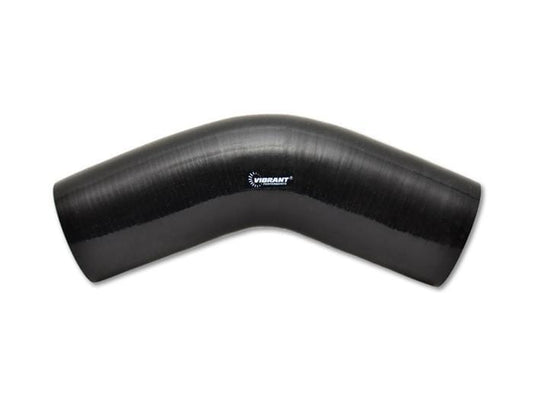Vibrant 4 Ply Reinforced Silicone 45 Degree Elbow | 4" I.D. x 4.25" Leg