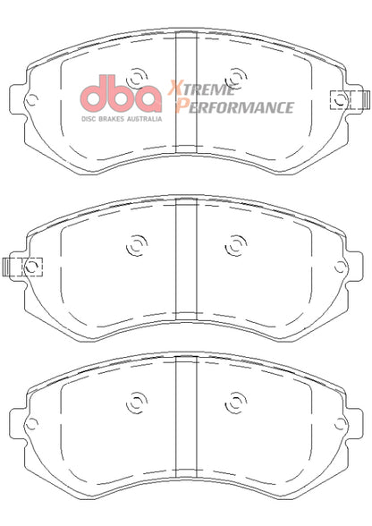 DBA Rear Xtreme Performance Brake Pads | Nissan 240SX (90-96) w/ ABS (DB1148XP)