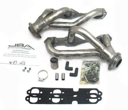 JBA 88-95 & 02-03 GM S-Truck 4.3L V6 Cat4Ward Header | Chevy/GMC S10/Blazer, Jimmy, Sonoma (1840S-3)