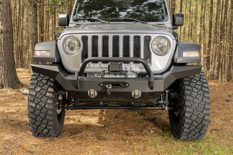 Rugged Ridge 11540.31 HD Full-Width Front Bumper for 2007-2025 Jeep Wrangler JK