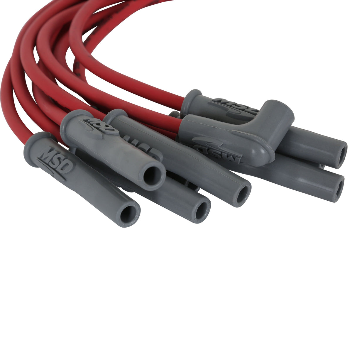 MSD 32189 Super Conductor Spark Plug Wire Set, Red
