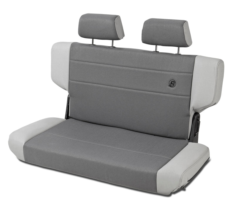 Bestop 39439-09 N-Tumble Seat Rear Trailmax Fold Charcoal/Gray For Jeep Wrangler TJ