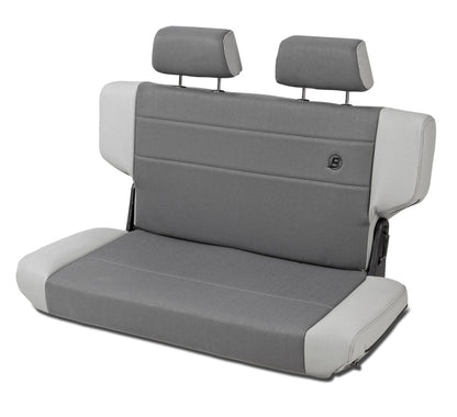 Bestop 39439-09 N-Tumble Seat Rear Trailmax Fold Charcoal/Gray For Jeep Wrangler TJ