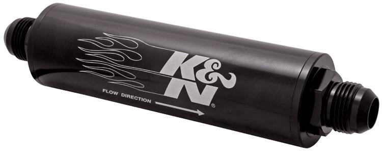 K&N 2in OD x 9in L 12AN Fuel/Oil Filter | Racing Applications (81-1005)