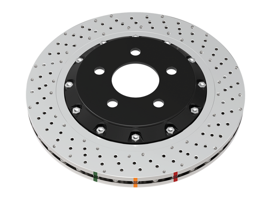 DBA 2020+ Chevrolet Corvette C8 Z51 Rear Cross Drilled 5000 Series Rotor