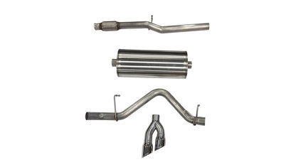 CORSA Sport / 3.0 in Cat-Back SSE w/ Twin Tips | Silverado/Sierra 19-25 5.3L (21030BLK)