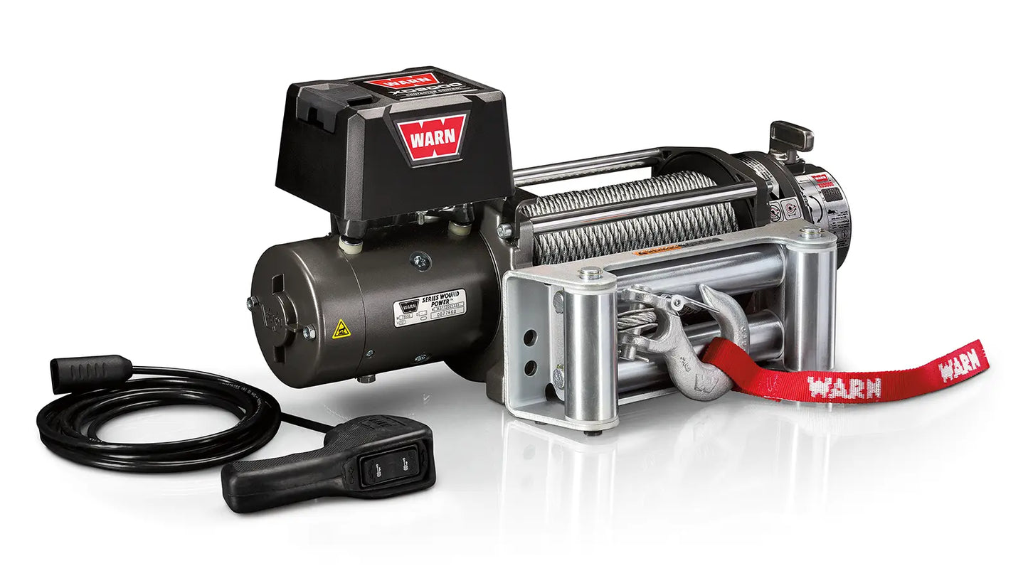WARN 28500 XD9000 Premium Series Winch 12V Roller Fairlead 4.6HP