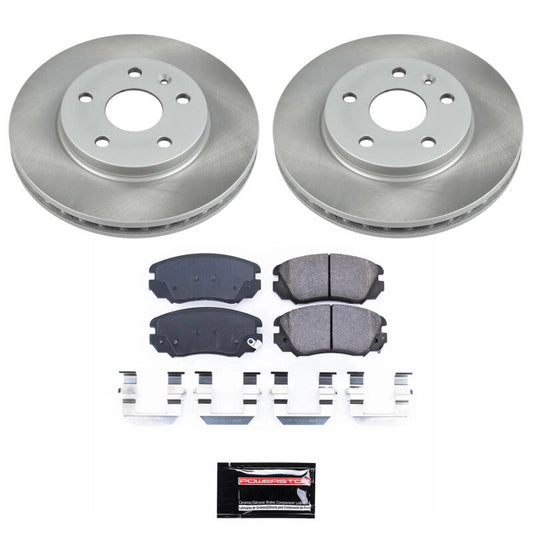PowerStop 10-11 Saab 9-5 Front Semi-Coated Rotor Kit (SC5522)