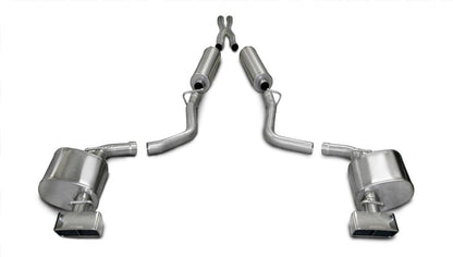 CORSA Xtreme / 2.5 in Cat-Back GTX Tips | 2009-2010 Challenger RT 5.7L Manual (14437)