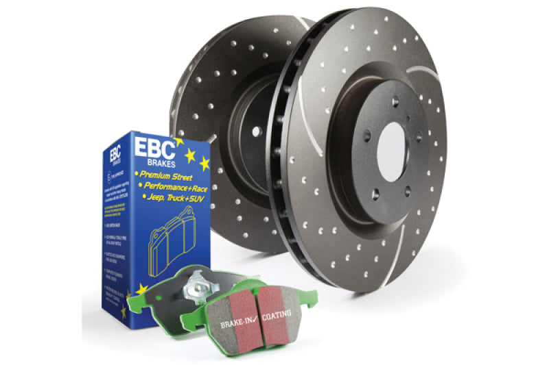 EBC Brakes S3KF1254 S3 Kits Greenstuff 6000/GD Rotors Truck/SUV for CR-V