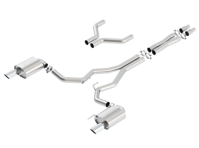 Borla Cat-Back Exhaust System - S-Type | 2015-2017 Ford Mustang Coupe 5.0L (140629)