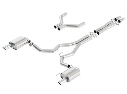 Borla Cat-Back Exhaust System - S-Type | 2015-2017 Ford Mustang Coupe 5.0L (140629)