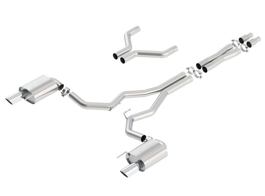 Borla Cat-Back Exhaust System - S-Type | 2015-2017 Ford Mustang Coupe 5.0L (140629)