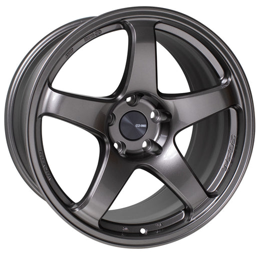 Enkei PF05 18x8 +45 5x114.3 Dark Silver-WheelFlip