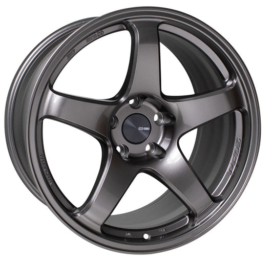 Enkei PF05 18x8 +45 5x114.3 Dark Silver-WheelFlip