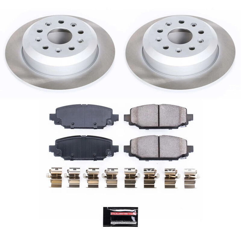 PowerStop 18-22 Jeep Wrangler Rear Semi-Coated Rotor Kit (SC7943)